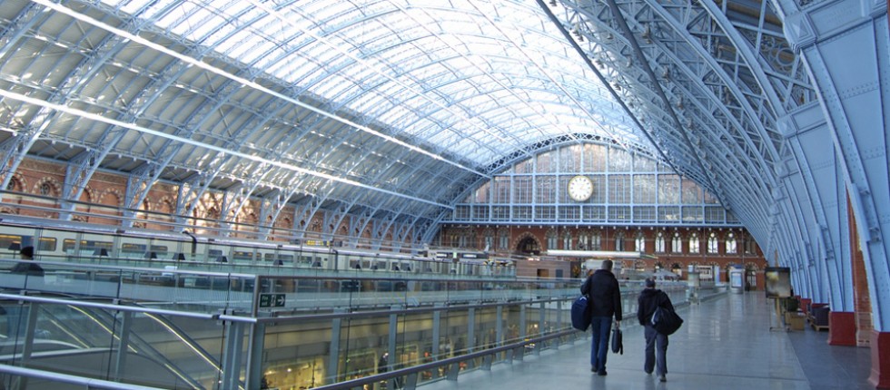 250 metres from St Pancras International train station